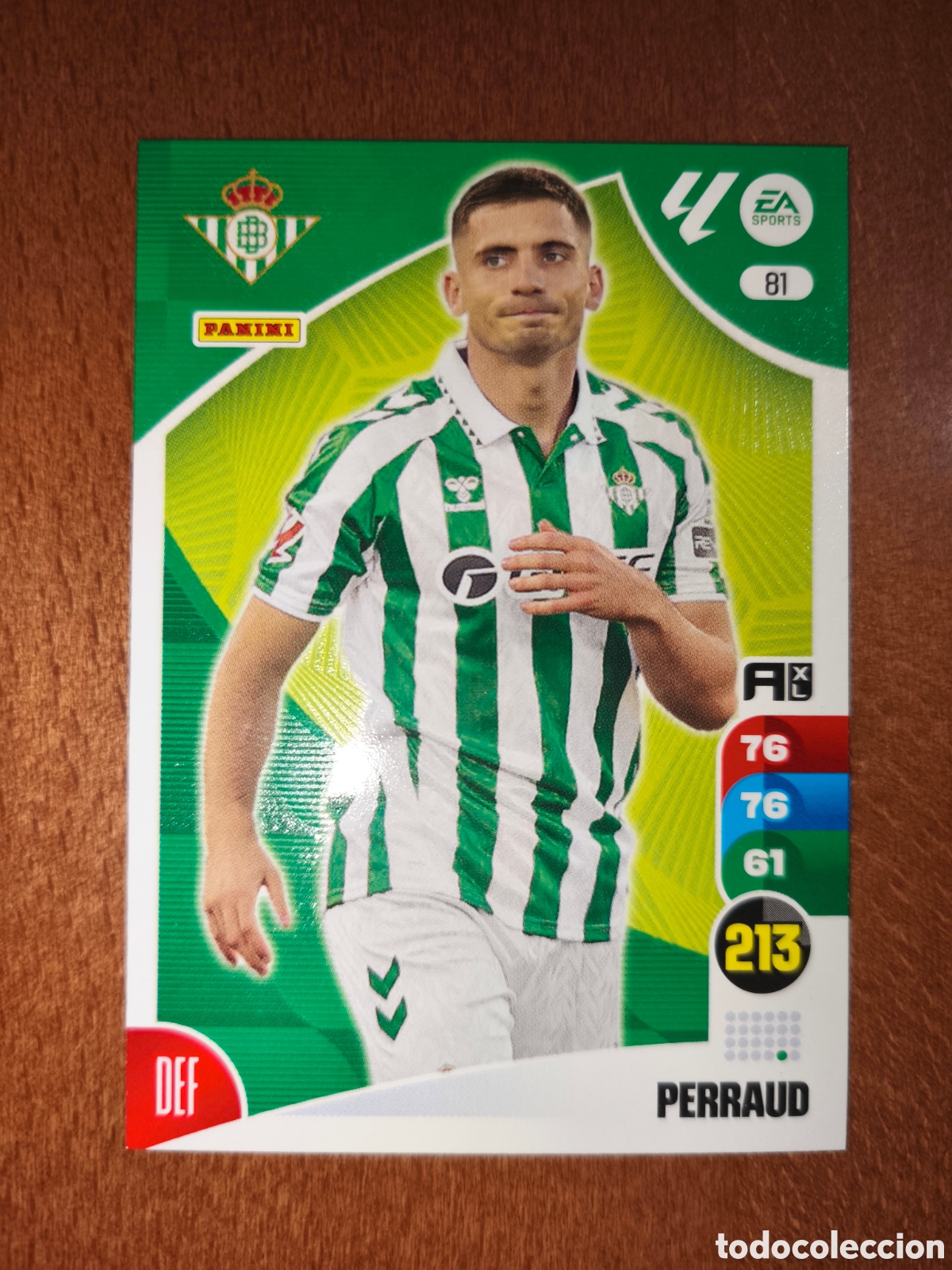 Cromos de Futebol: Perraud n&deg;81 Adrenalyn XL 24/25 Real Betis