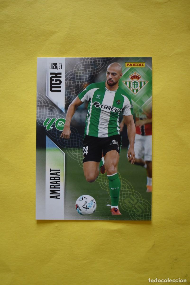 Cromos de Futebol: Cromo La Liga. Megacracks. 2026 2027. 26 27. Amrabat. Betis. N. &ordm; 100. Panini