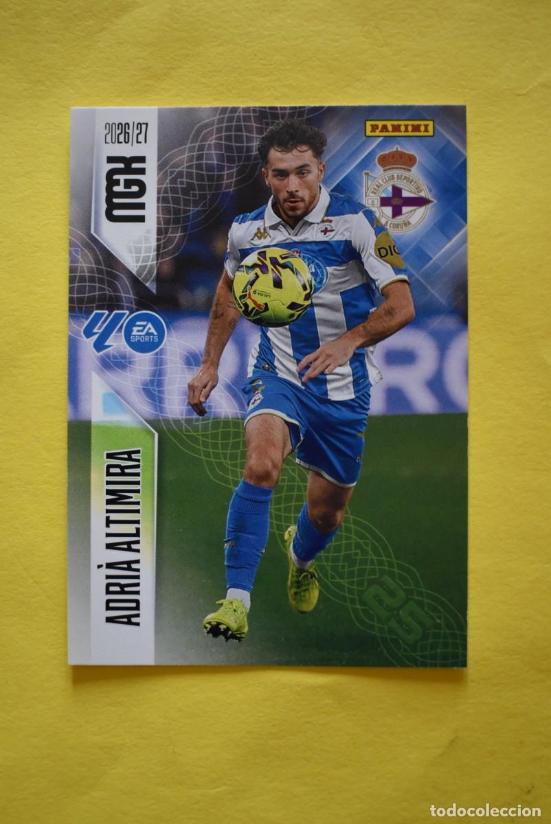 Cromos de Futebol: Cromo La Liga. Megacracks. 2026 2027. 26 27. Adri&aacute; Altimira. Deportivo. N. &ordm; 130. Panini