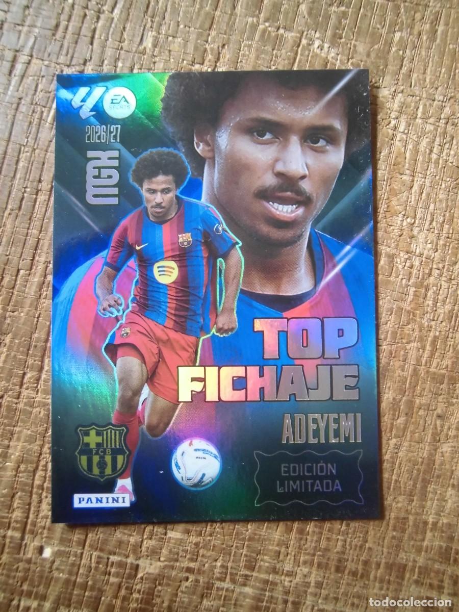 Fu&szlig;ball-Sticker: TARJETA CARD ADEYEMI TOP FICHAJE EDICI&Oacute;N LIMITADA MEGACRACKS 2026-27 MGK 2026-27 PANINI
