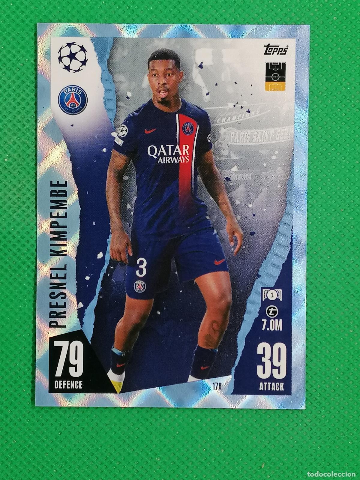Fu&szlig;ball-Sticker: 178 PRESNEL KIMPEMBE PARIS PSG CRYSTAL ⚽ TOPPS MATCH ATTAX 2023 2024 23 24 ⚽