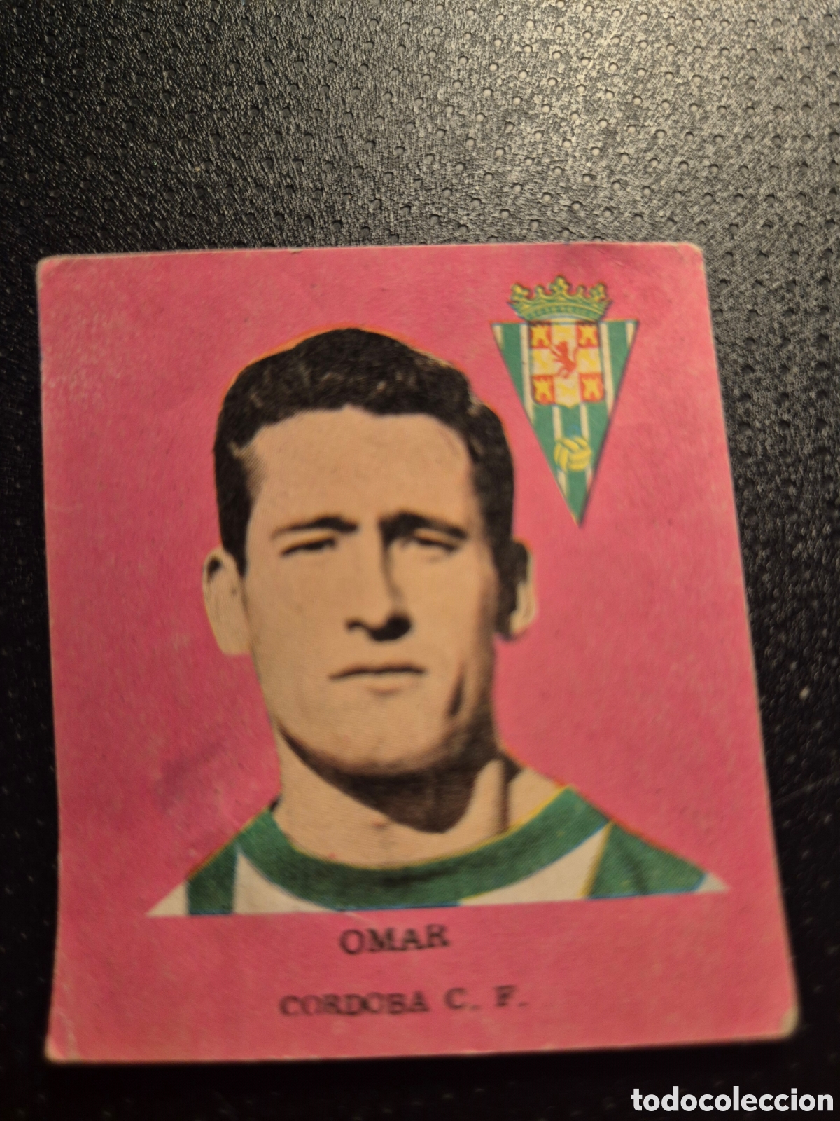 Cromos de Futebol: OMAR CORDOBA C F FUTBOL 1963 DISGRA FHER