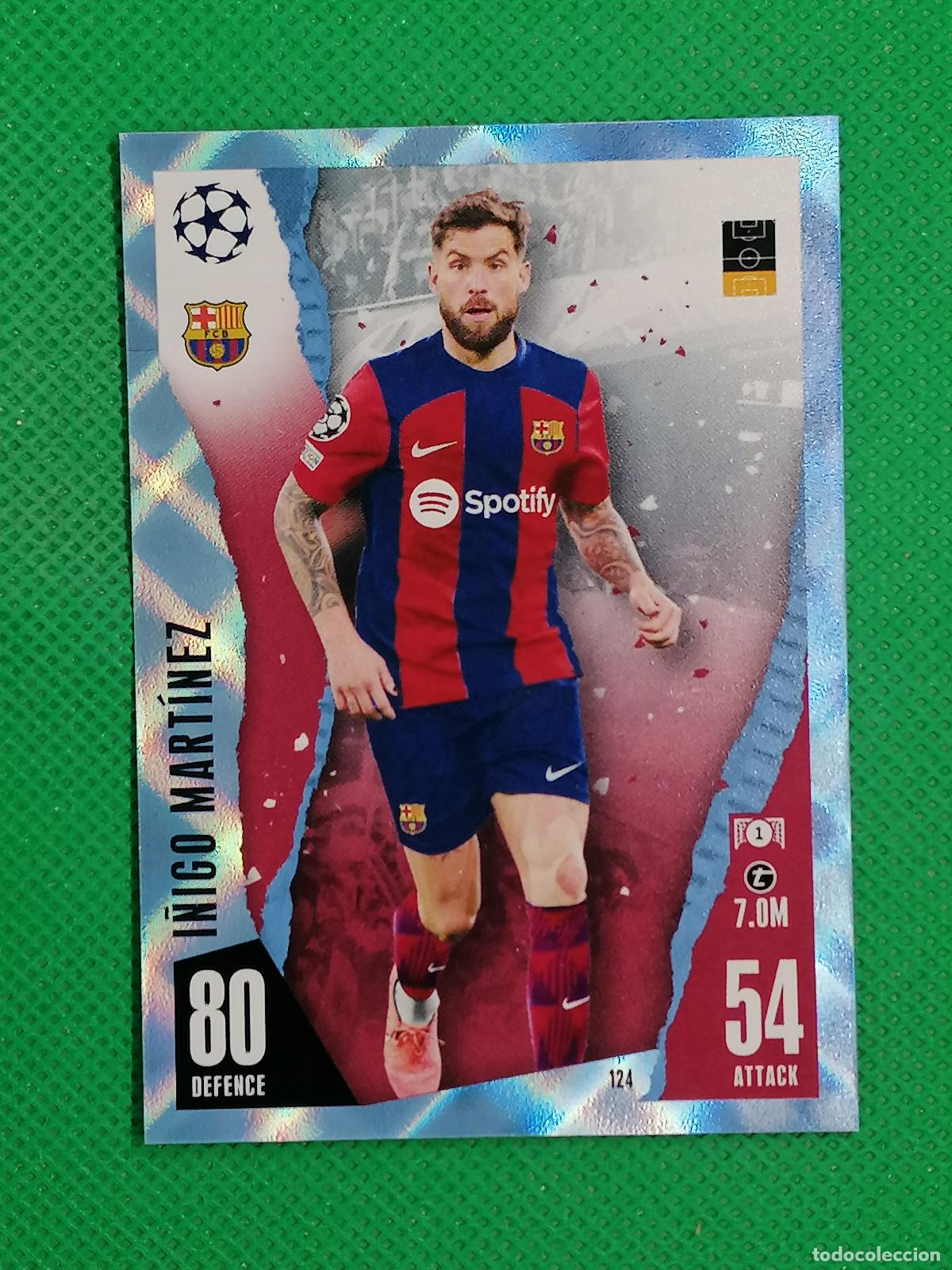 Figurine di Calcio: 124 I&Ntilde;IGO MARTINEZ BARCELONA CRYSTAL ⚽ TOPPS MATCH ATTAX 2023 2024 23 24 ⚽
