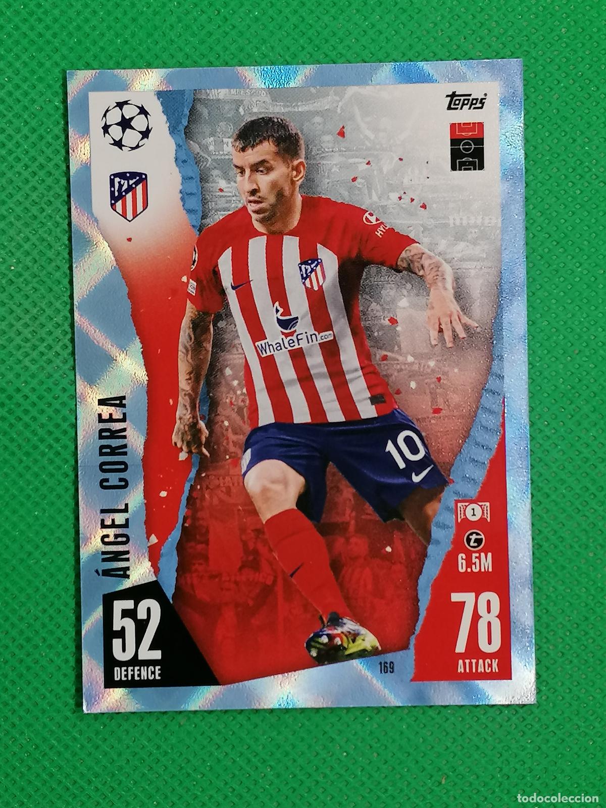 Figurine di Calcio: 169 ANGEL CORREA ATLETICO DE MADRID CRYSTAL ⚽ TOPPS MATCH ATTAX 2023 2024 23 24 ⚽