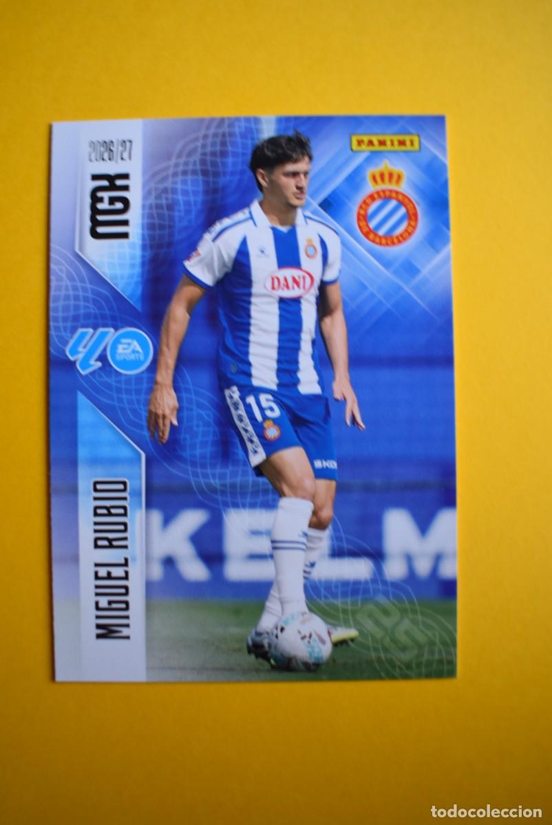 Figurine di Calcio: Cromo La Liga. Megacracks. 2026 2027. 26 27. Miguel Rubio. Espanyol. N. &ordm; 170. Panini