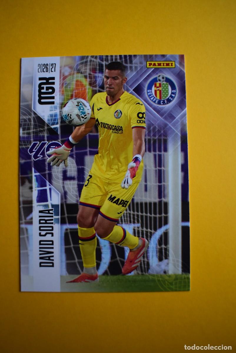 Figurine di Calcio: Cromo La Liga. Megacracks. 2026 2027. 26 27. David Soria. Getafe. N. &ordm; 182. Panini