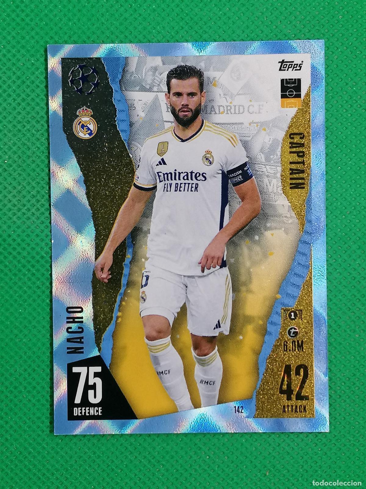 Figurine di Calcio: 142 NACHO REAL MADRID CRYSTAL ⚽ TOPPS MATCH ATTAX 2023 2024 23 24 ⚽