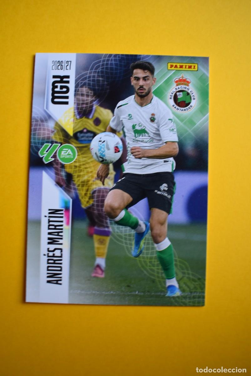 Cromos de f&uacute;tbol: Cromo La Liga. Megacracks. 2026 2027. 26 27. Andr&eacute;s Mart&iacute;n. Racing de Santander. N. &ordm; 285. Panini