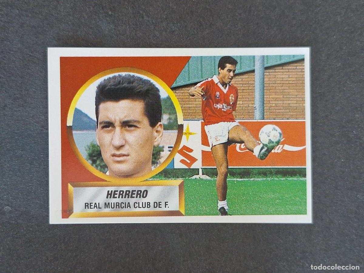 Figurine di Calcio: L5 HERRERO REAL MURCIA LIGA ESTE 1988 1989 88 89 NUNCA PEGADO SIN PEGAR