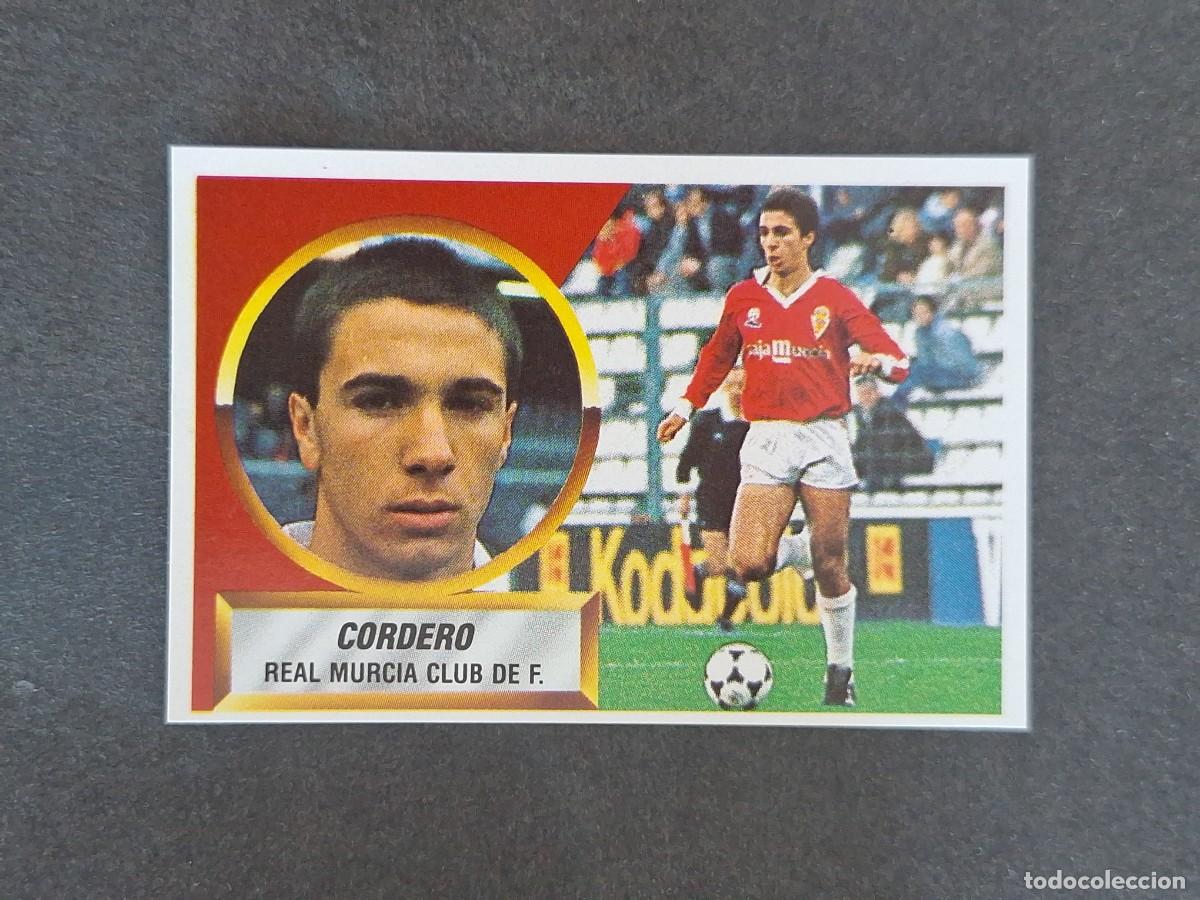 Figurine di Calcio: L5 CORDERO REAL MURCIA LIGA ESTE 1988 1989 88 89 NUNCA PEGADO SIN PEGAR