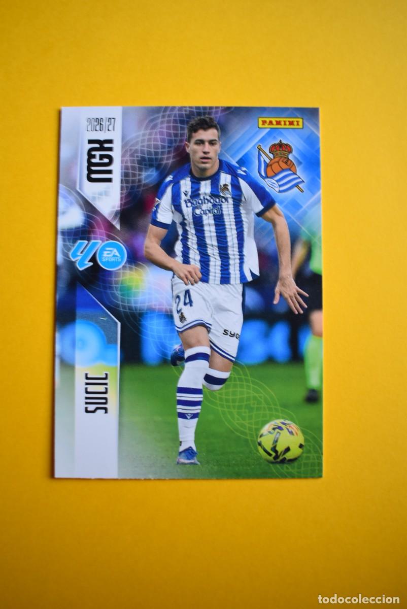 Figurine di Calcio: Cromo La Liga. Megacracks. 2026 2027. 26 27. Sucic. Real Sociedad. N. &ordm; 320. Panini