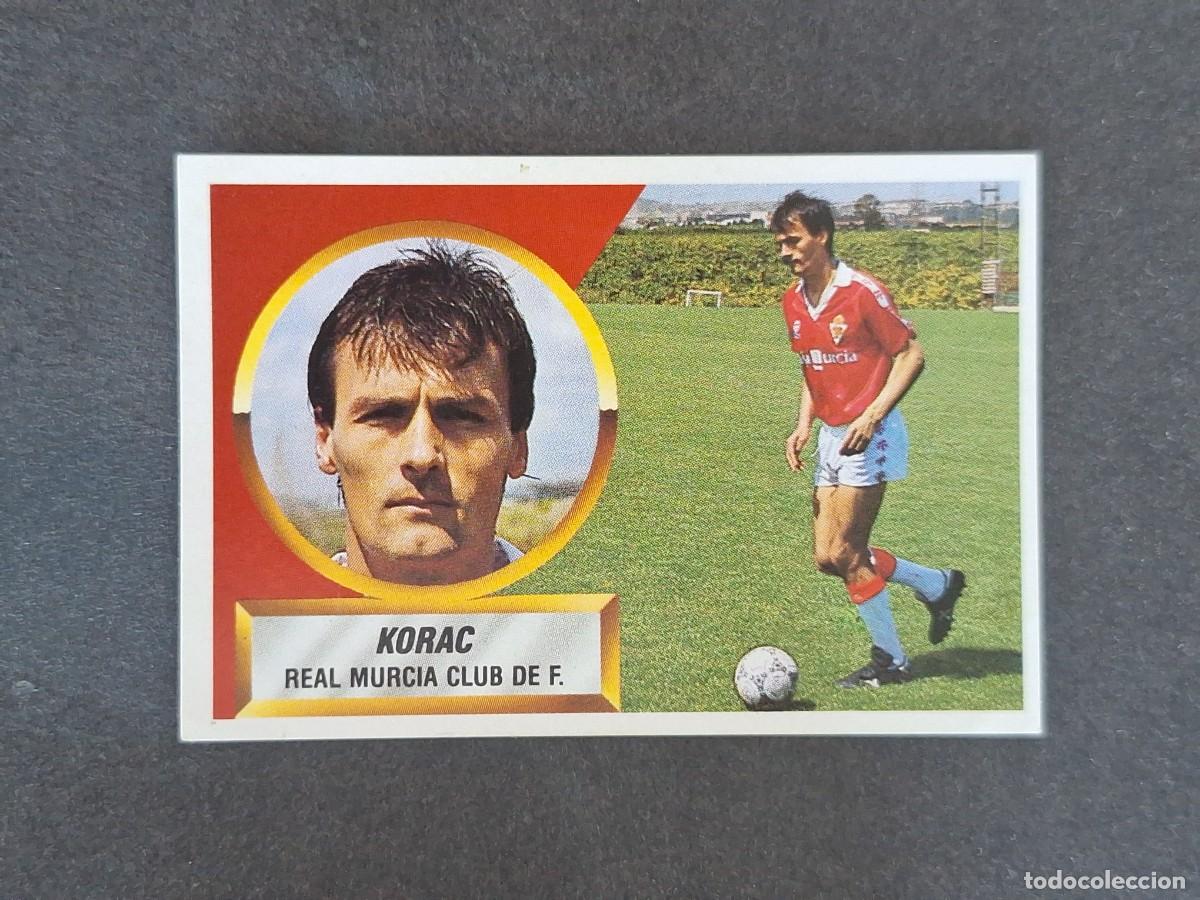Figurine di Calcio: L5 KORAC REAL MURCIA LIGA ESTE 1988 1989 88 89 NUNCA PEGADO SIN PEGAR