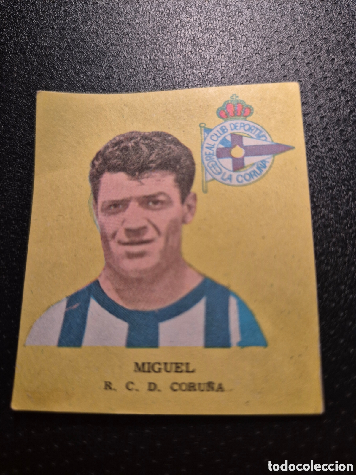 Figurine di Calcio: MIGUEL R C D CORU&Ntilde;A FUTBOL 1963 DISGRA FHER