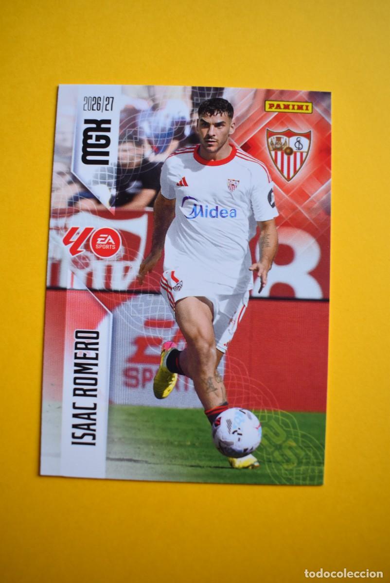Figurine di Calcio: Cromo La Liga. Megacracks. 2026 2027. 26 27. Isaac Romero. Sevilla. N. &ordm; 342. Panini