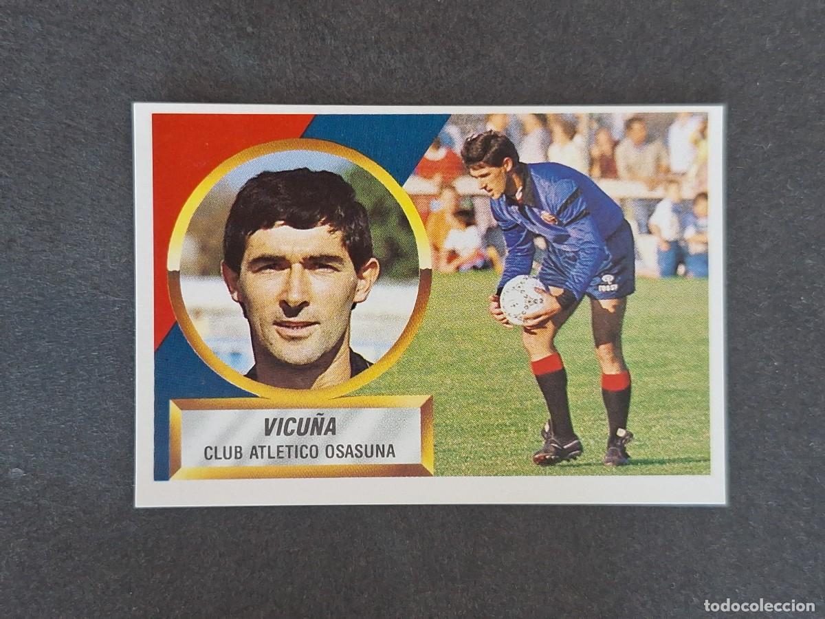Figurine di Calcio: L5 VICU&Ntilde;A C. A. OSASUNA LIGA ESTE 1988 1989 88 89 NUNCA PEGADO SIN PEGAR