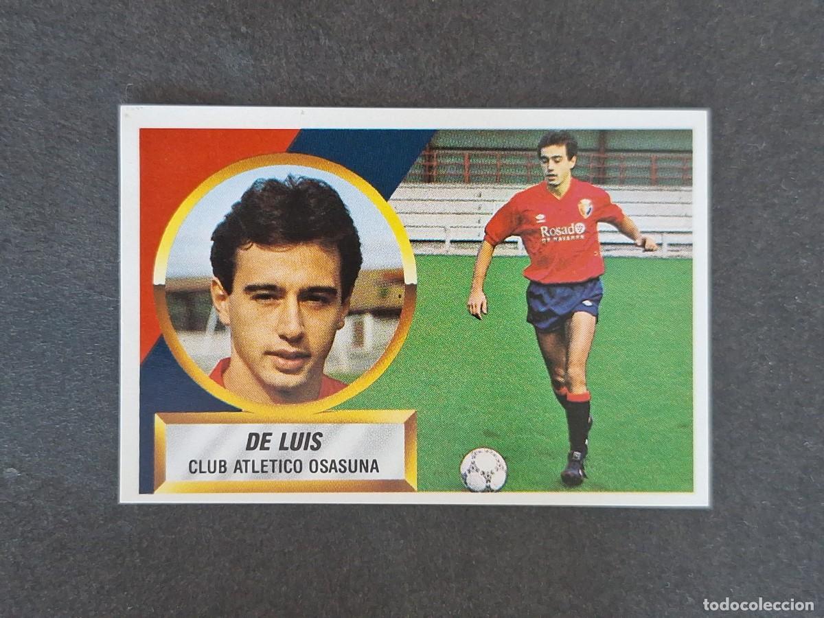 Figurine di Calcio: L5 DE LUIS C. A. OSASUNA LIGA ESTE 1988 1989 88 89 NUNCA PEGADO SIN PEGAR
