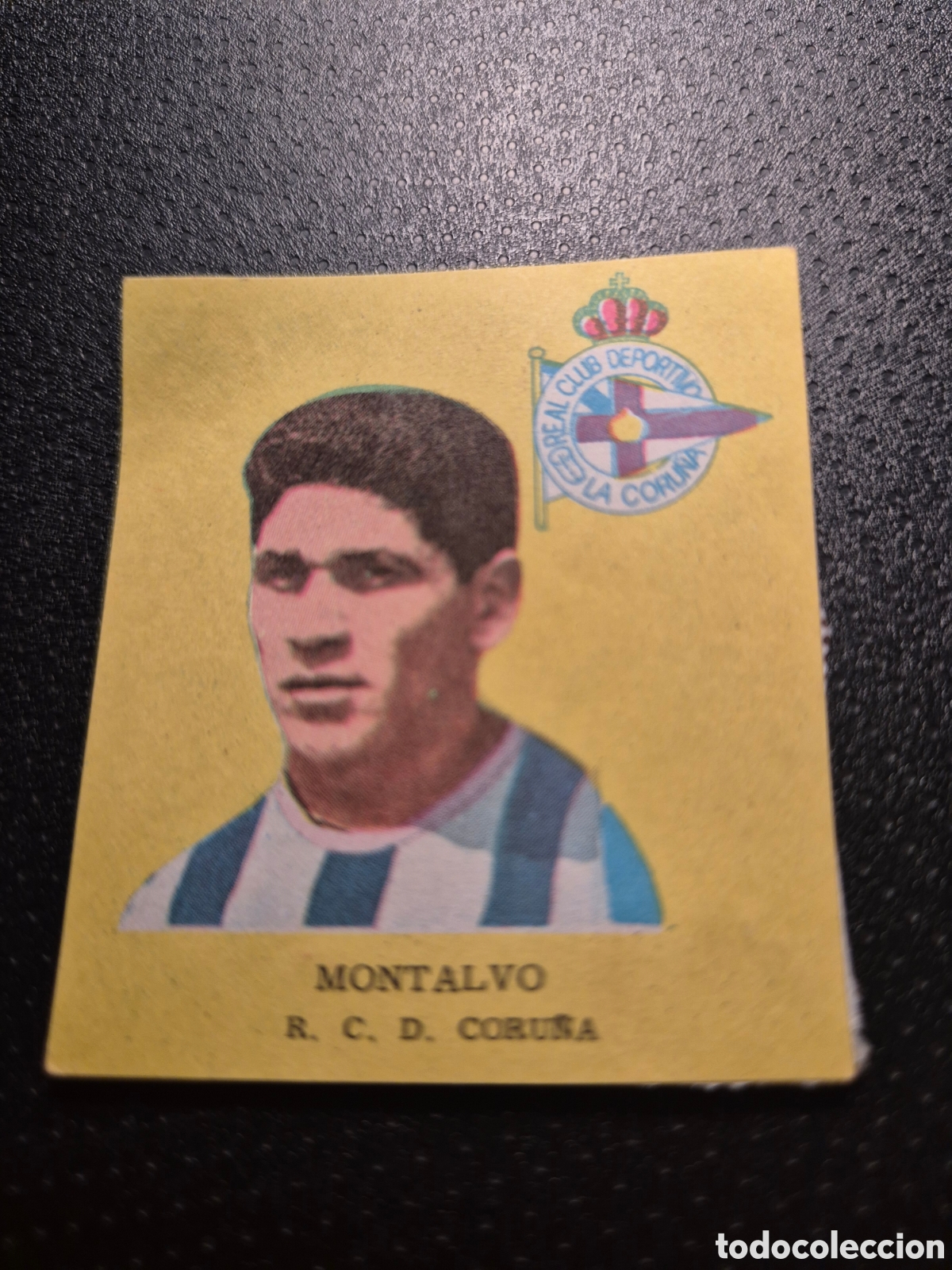 Fu&szlig;ball-Sticker: MONTALVO R C D CORU&Ntilde;A FUTBOL 1963 DISGRA FHER