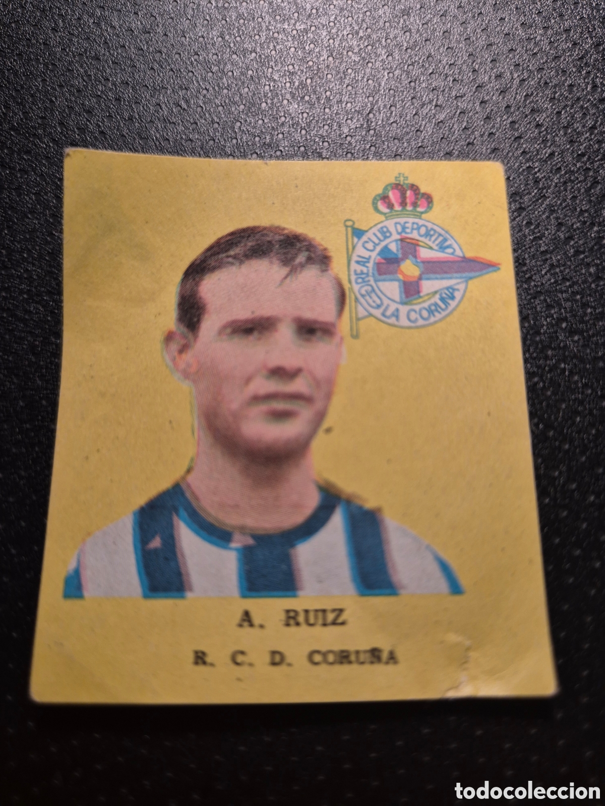 Fu&szlig;ball-Sticker: A RUIZ R C D CORU&Ntilde;A FUTBOL 1963 DISGRA FHER