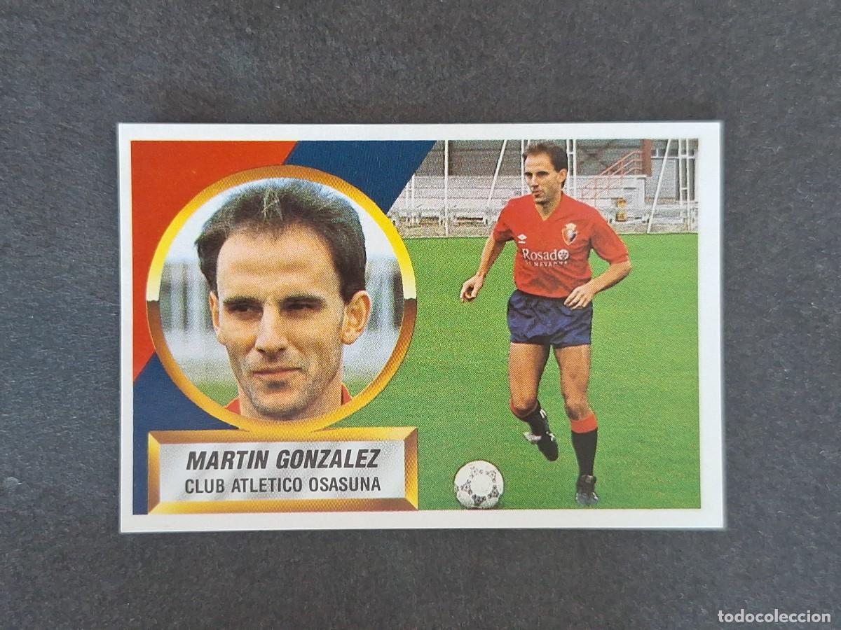 Football Stickers: L5 MARTIN GONZALEZ C. A. OSASUNA LIGA ESTE 1988 1989 88 89 NUNCA PEGADO SIN PEGAR