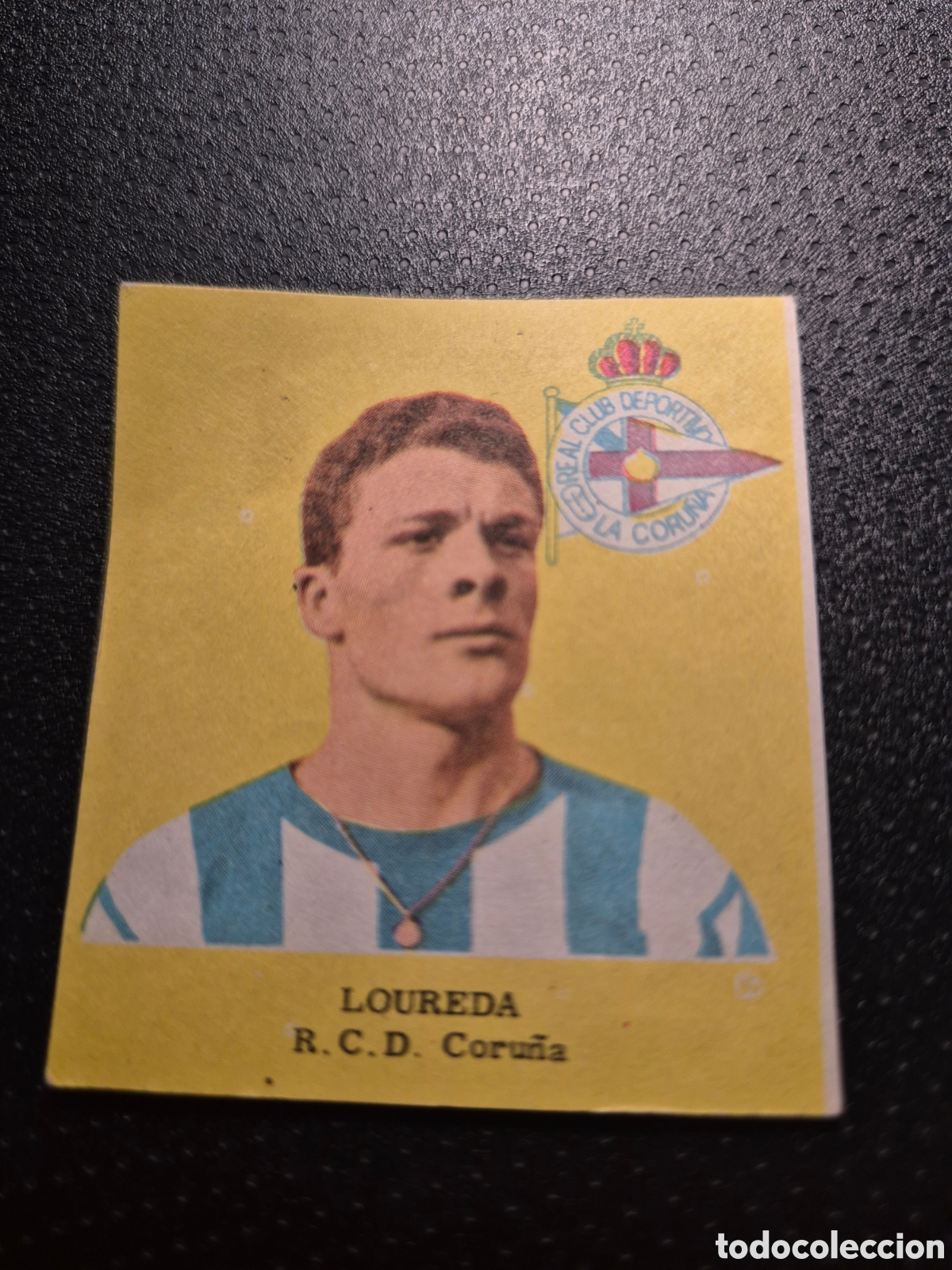 Football Stickers: LOUREDA R C D CORU&Ntilde;A FUTBOL 1963 DISGRA FHER
