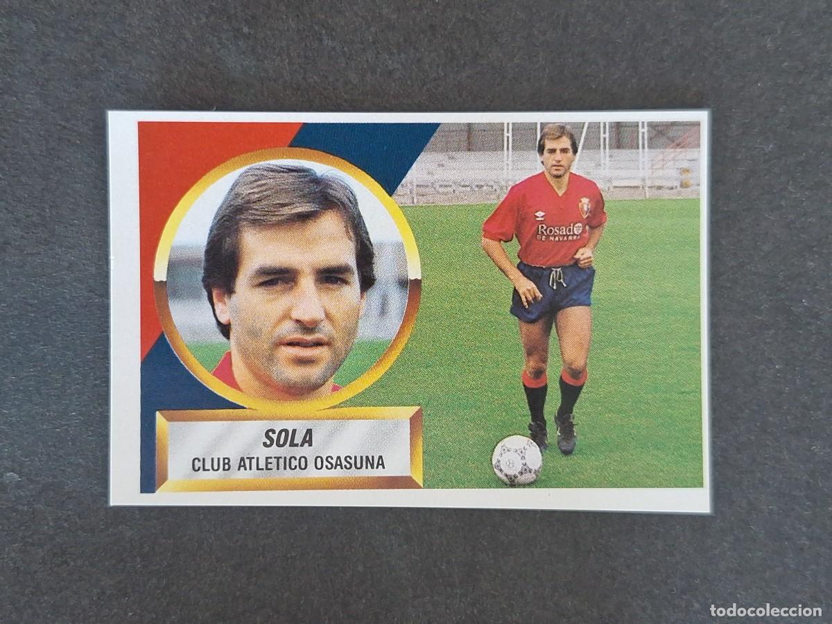 Football Stickers: L5 SOLA C. A. OSASUNA LIGA ESTE 1988 1989 88 89 NUNCA PEGADO SIN PEGAR