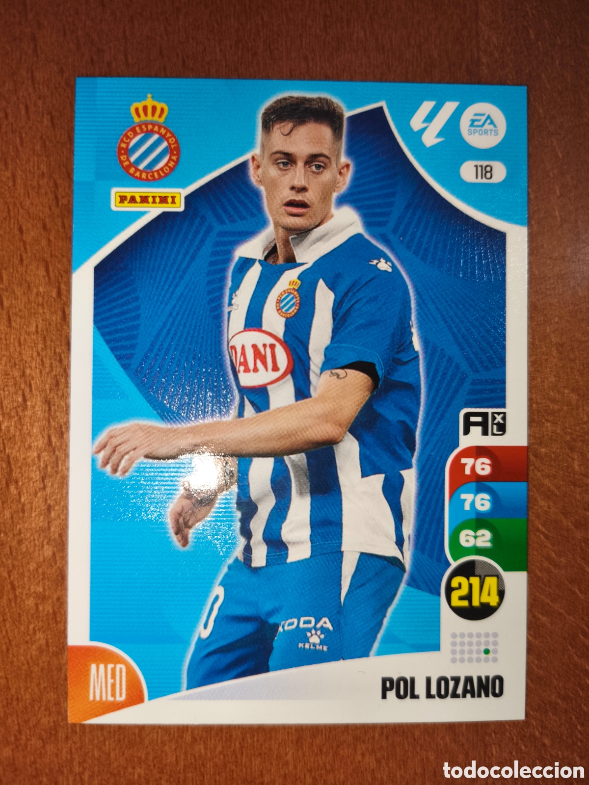 Cartes &agrave; collectionner de Football: Pol Lozano n&deg;118 Adrenalyn XL 24/25 Espanyol