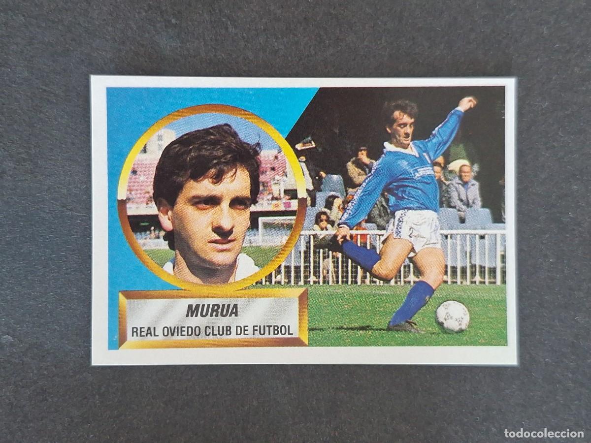 Cartes &agrave; collectionner de Football: L5 MURUA REAL OVIEDO LIGA ESTE 1988 1989 88 89 NUNCA PEGADO SIN PEGAR