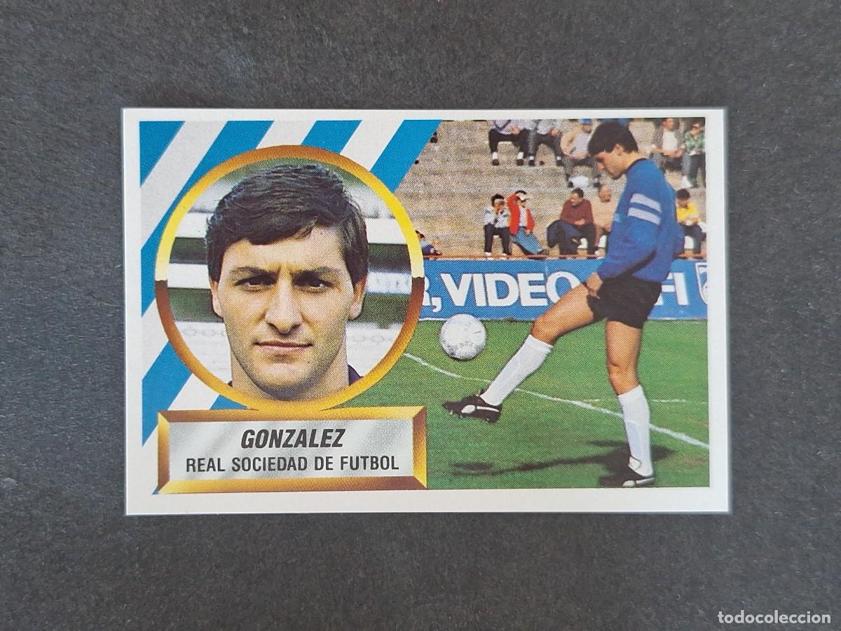 Figurine di Calcio: L5 GONZALEZ REAL SOCIEDAD LIGA ESTE 1988 1989 88 89 NUNCA PEGADO SIN PEGAR