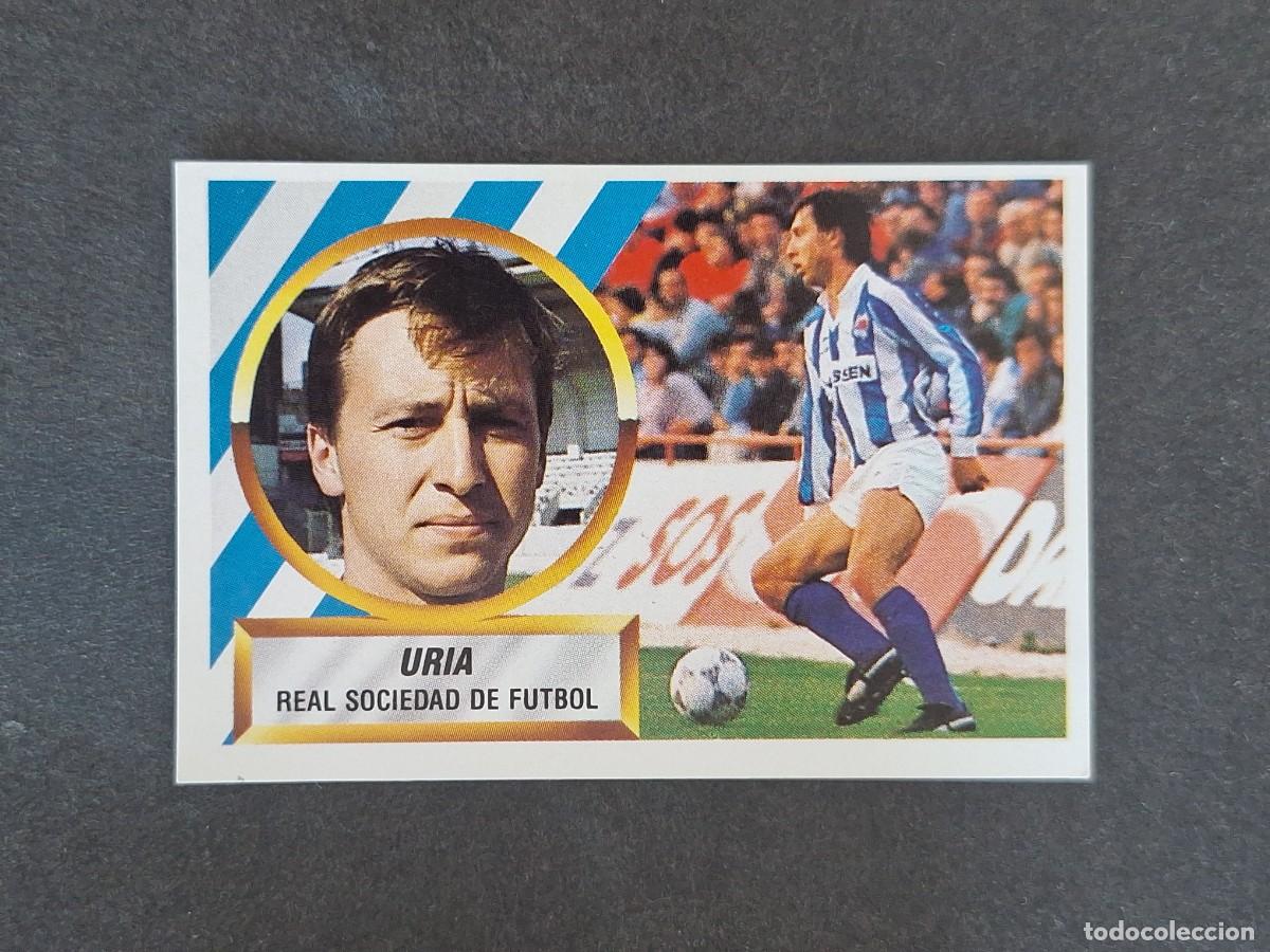 Figurine di Calcio: L5 URIA REAL SOCIEDAD LIGA ESTE 1988 1989 88 89 NUNCA PEGADO SIN PEGAR
