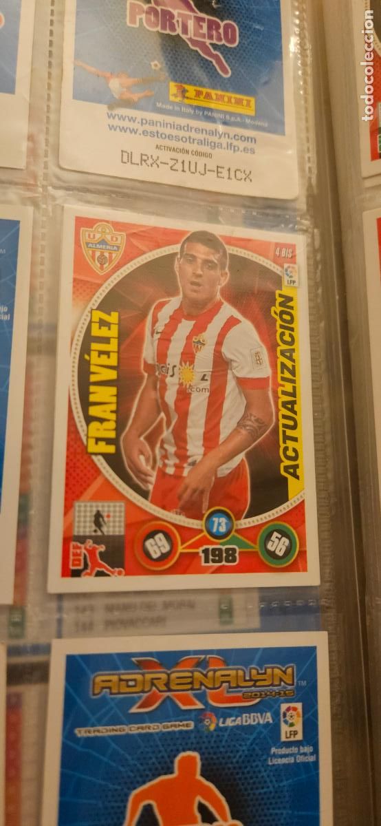Figurine di Calcio: Fran V&eacute;lez, U.D. Almer&iacute;a, n&uacute;mero 004BIS, adrenalyn 2014 2015 14 15 actualizacion