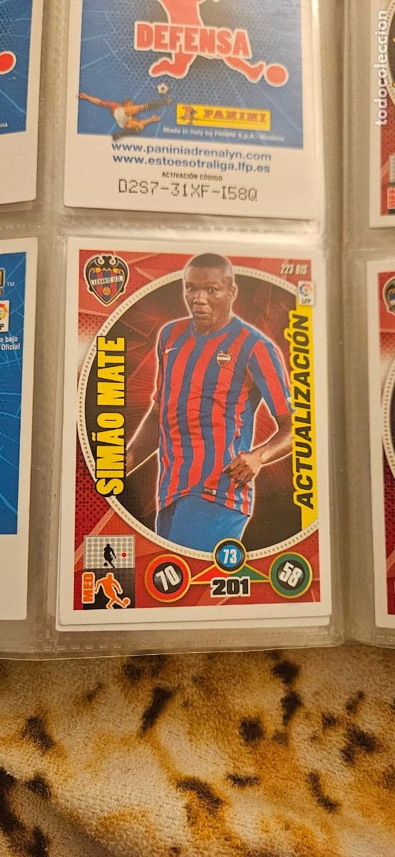 Cartes &agrave; collectionner de Football: Sim&atilde;o Mate, Levante U.D., n&uacute;mero 223BIS, adrenalyn 2014 2015 14 15 actualizacion