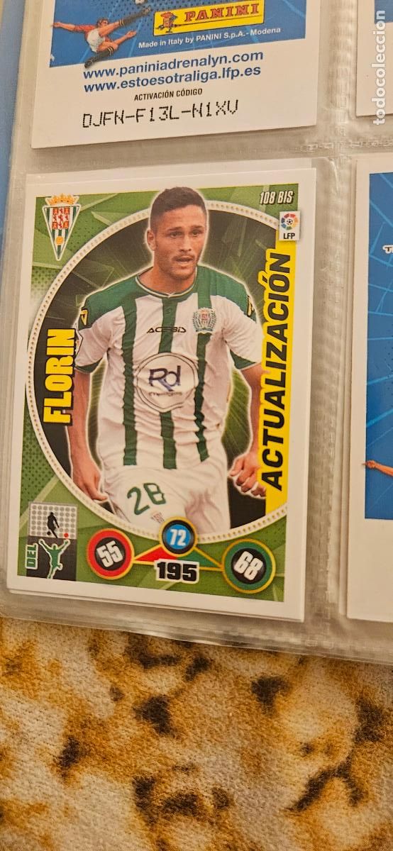Cartes &agrave; collectionner de Football: Florin, C&oacute;rdoba C.F., n&uacute;mero 108BIS, adrenalyn 2014 2015 14 15 actualizacion