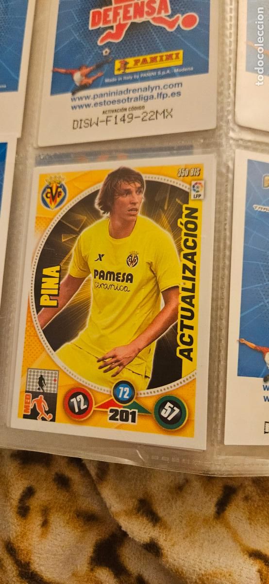 Cartes &agrave; collectionner de Football: Pina, Villarreal C.F., n&uacute;mero 350BIS, adrenalyn 2014 2015 14 15 actualizacion