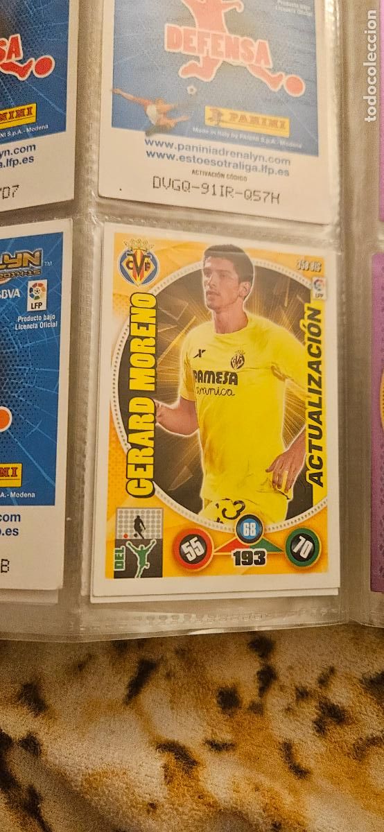 Cartes &agrave; collectionner de Football: Gerard Moreno, Villarreal C.F., n&uacute;mero 358BIS, adrenalyn 2014 2015 14 15 actualizacion [1]