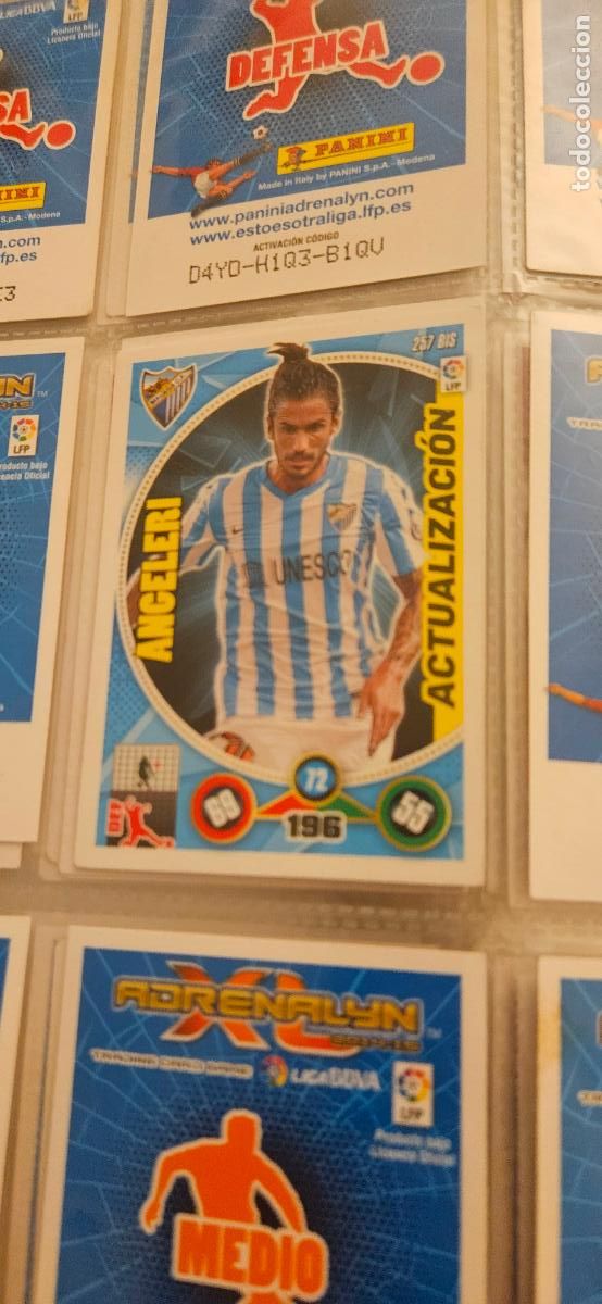 Cartes &agrave; collectionner de Football: Angeleri, M&aacute;laga C.F., n&uacute;mero 257BIS, adrenalyn 2014 2015 14 15 actualizacion