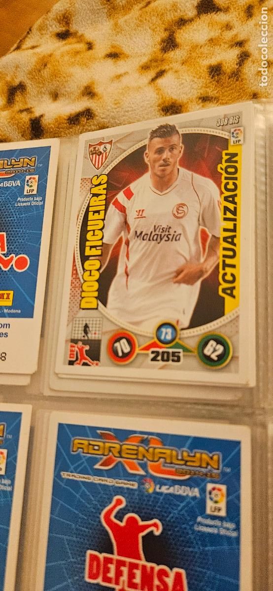 Cartes &agrave; collectionner de Football: Diogo Figueiras, Sevilla F.C., n&uacute;mero 308BIS, adrenalyn 2014 2015 14 15 actualizacion