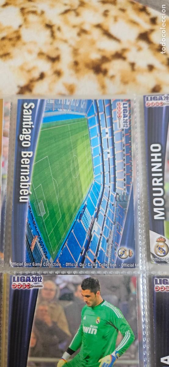Cromos de f&uacute;tbol: Santiago Bernab&eacute;u, Real Madrid, n&uacute;mero 029, mundicromo 2011 2012 quiz game sport