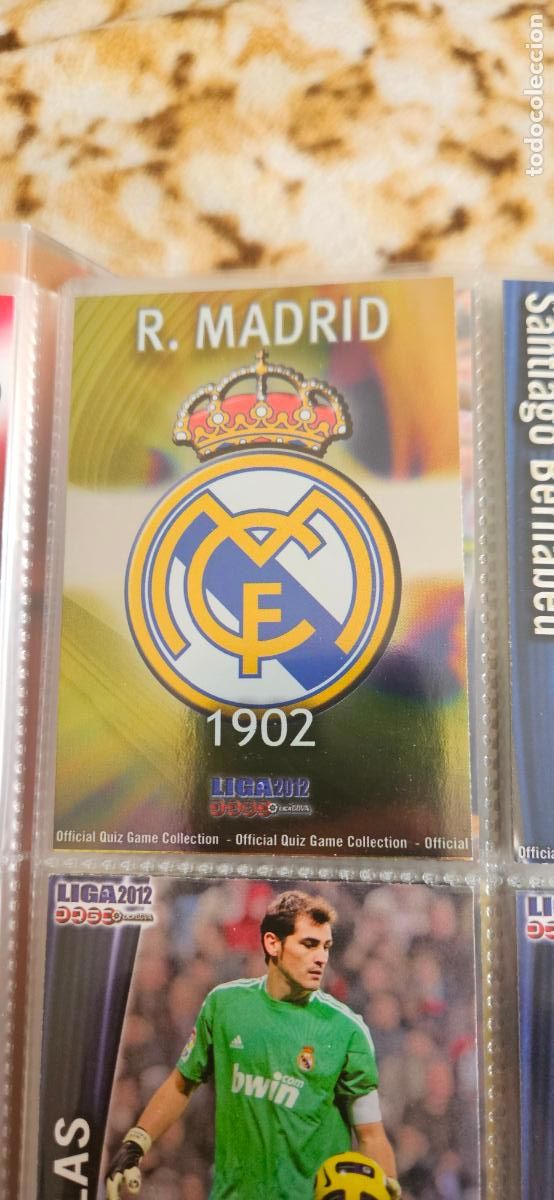 Cartes &agrave; collectionner de Football: Escudo, Real Madrid, n&uacute;mero 028, mundicromo 2011 2012 quiz game sport