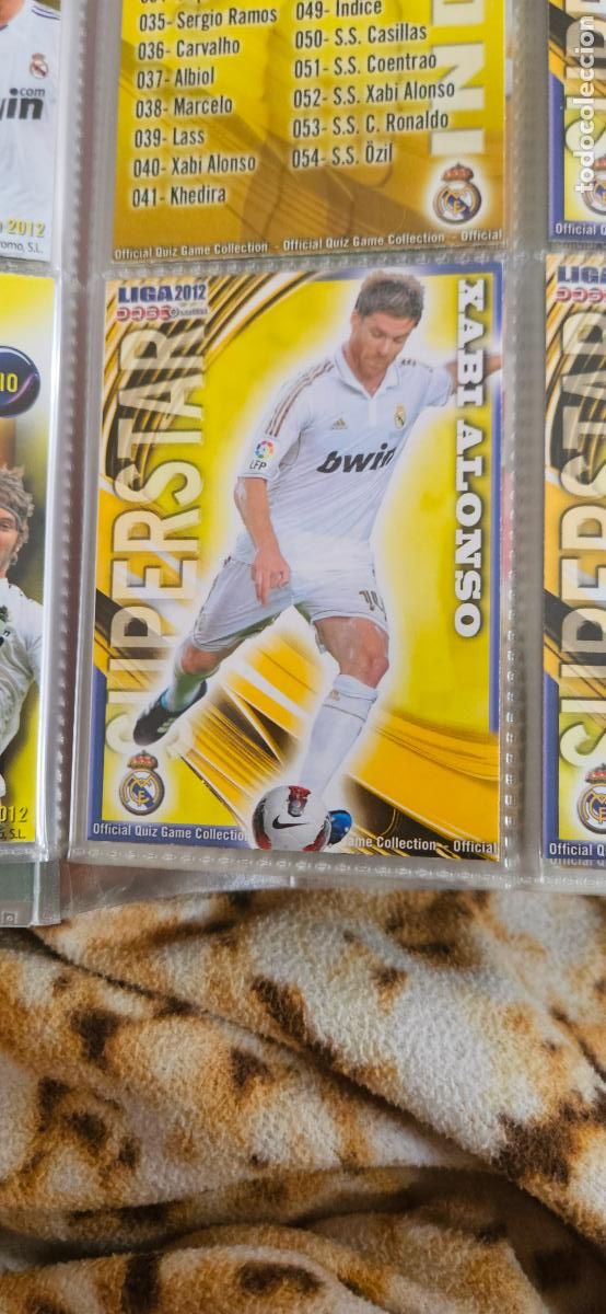 Cromos de Futebol: Xabi Alonso (Superstar), Real Madrid, n&uacute;mero 052, mundicromo 2011 2012 quiz game sport