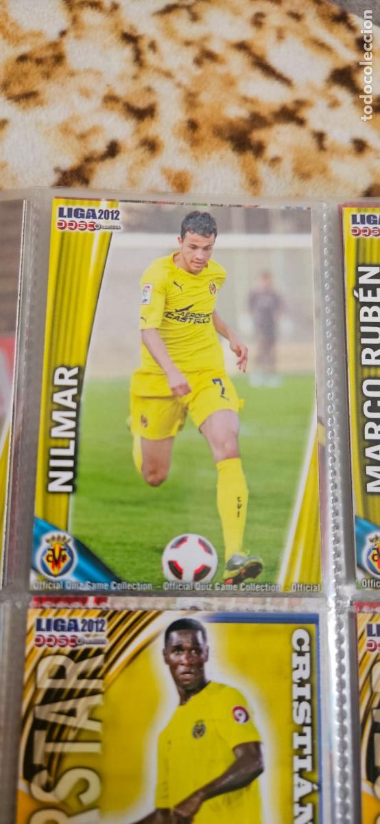 Football Stickers: Nilmar, Villarreal C.F., n&uacute;mero 101, mundicromo 2011 2012 quiz game sport