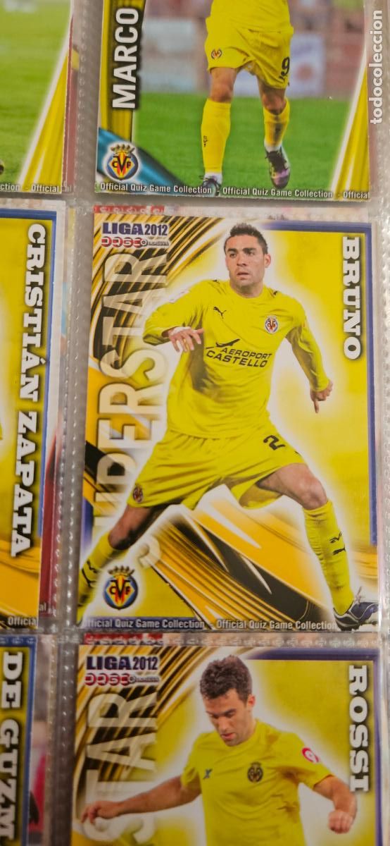 Football Stickers: bruno 105 (Superstar), Villarreal C.F., n&uacute;mero 105, mundicromo 2011 2012 quiz game sport