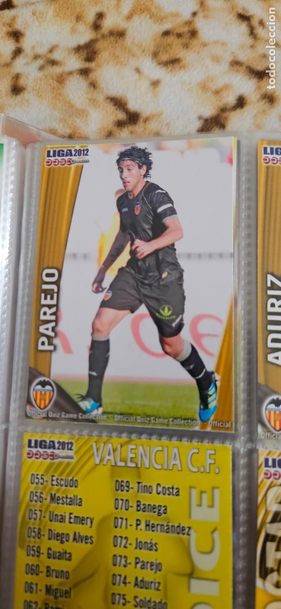 Football Stickers: parejo 73, Valencia C.F., n&uacute;mero 073, mundicromo 2011 2012 quiz game sport