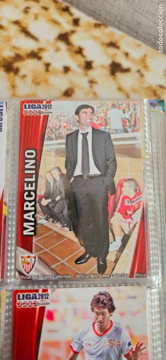 Football Stickers: Marcelino Garc&iacute;a Toral, Sevilla F.C., n&uacute;mero 111, mundicromo 2011 2012 quiz game sport
