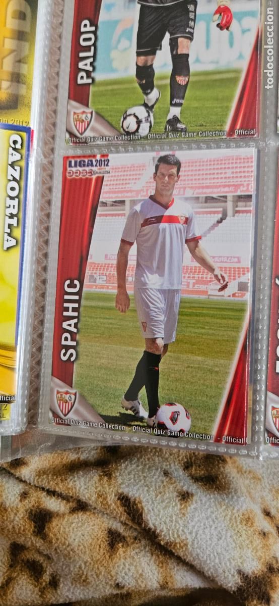 Football Stickers: Spahic Sevilla F.C., n&uacute;mero 115, mundicromo 2011 2012 quiz game sport