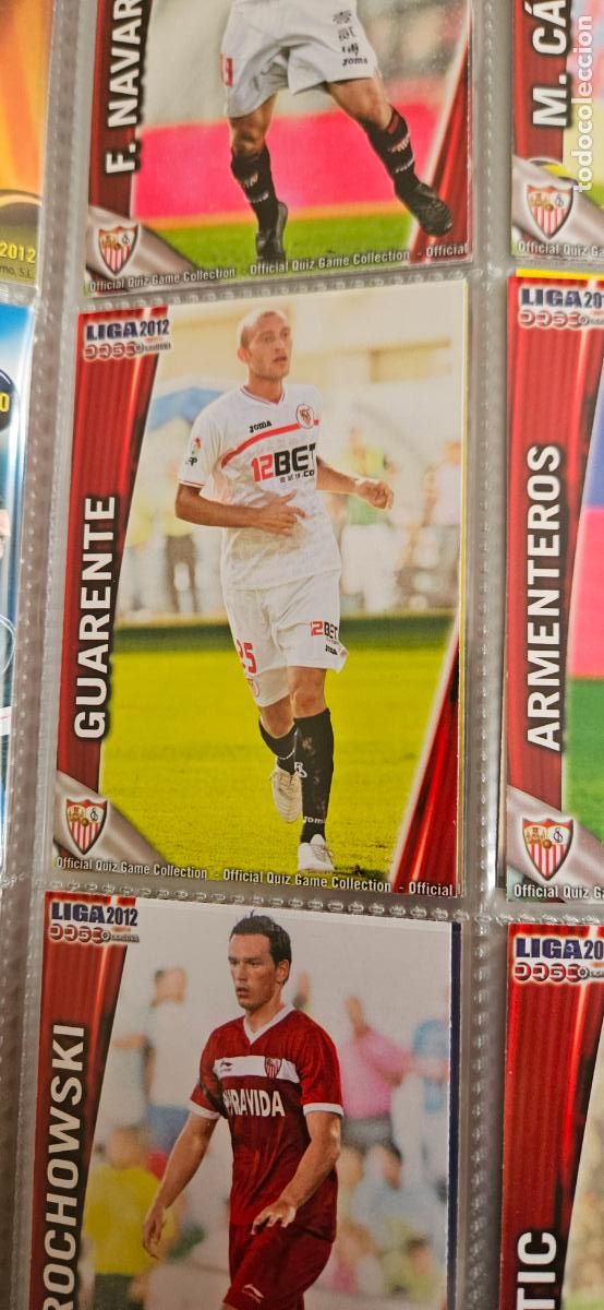 Football Stickers: guarente 121 Sevilla F.C., n&uacute;mero 121, mundicromo 2011 2012 quiz game sport