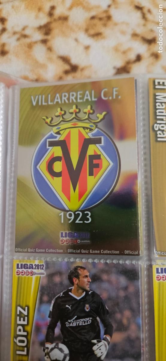 Football Stickers: Escudo, Villarreal C.F., n&uacute;mero 082, mundicromo 2011 2012 quiz game sport