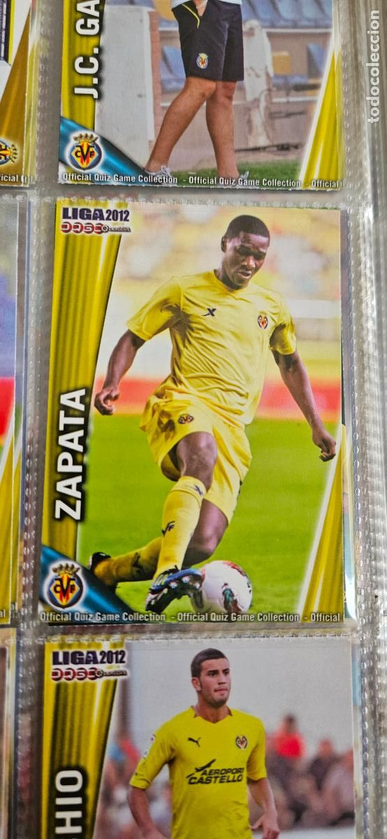 Football Stickers: Cristi&aacute;n Zapata, Villarreal C.F., n&uacute;mero 087, mundicromo 2011 2012 quiz game sport
