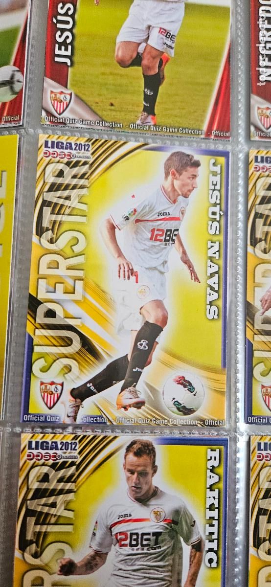 Football Stickers: Jesus navas (Superstar), Sevilla F.C., n&uacute;mero 131 mundicromo 2011 2012 quiz game sport