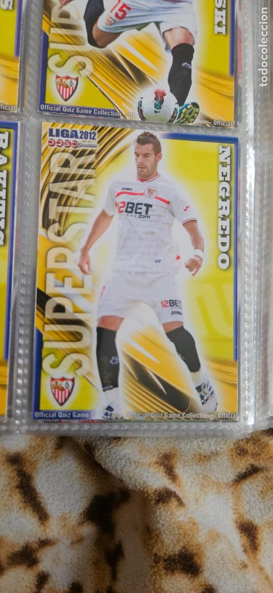 Football Stickers: negredo (Superstar), Sevilla F.C., n&uacute;mero 135, mundicromo 2011 2012 quiz game sport