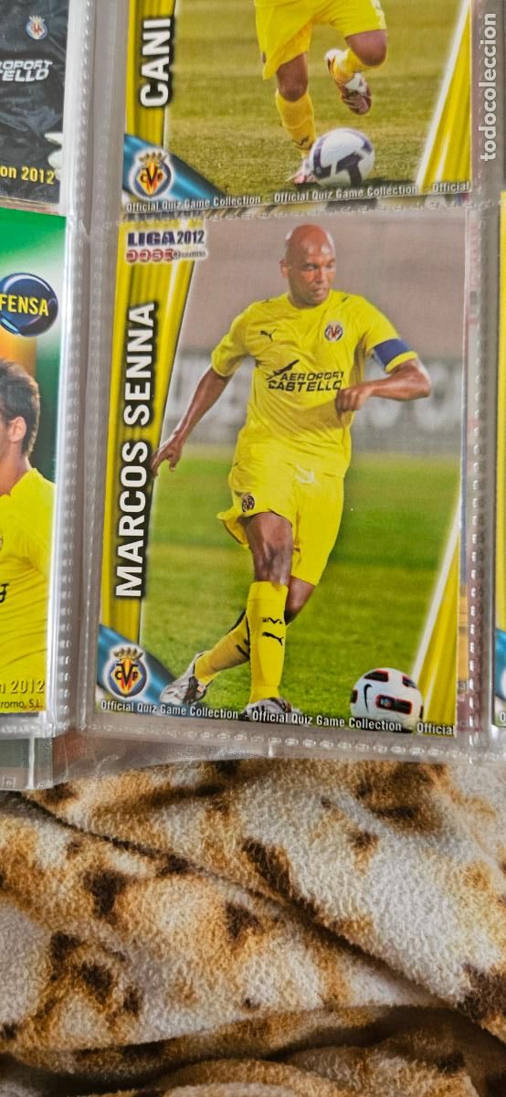 Fu&szlig;ball-Sticker: Marcos Senna, Villarreal C.F., n&uacute;mero 097, mundicromo 2011 2012 quiz game sport